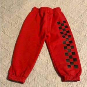 Red toddler pants